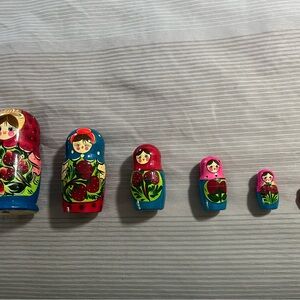 Colorful Nesting Dolls Set for Kids